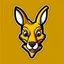 Placeholder: Kangaroo Mascot Logo in the style of 1997 pop culture, Fancy, Professional, Hotel Logo.