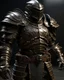 Placeholder: Steel and leather armor on a strong commander