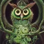 Placeholder: beautiful subsymmetrical elaborate fiddlehead-fern-owl, Brian Froud, Howard Lyon, Anna Dittman, Anne Stokes, Selina French, Greg Rutowski