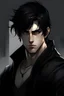 Placeholder: hero, black hair, black clothes, male, black eyes