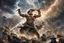 Placeholder: An awe-inducing illustration portraying Zeus in a godly battle, with lightning clashes and stormy skies, (awe-inducing illustration:1.4), (godly Zeus in battle:1.5), (lightning clashes and stormy skies:1.3), (expressive and dynamic battle scene:1.2), influenced by classical mythology and heroic depictions of Zeus in conflict, trending on ArtStation, Intricate, Sharp focus, dynamic lighting, (captivating:1.4), (godly ambiance:1.5), (powerful details:1.3), Masterful, Exquisite, Artful, Photorealis