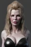 Placeholder: Kim Basinger as evil queen in black leather, busty, cleavage, curvy, angry, happy, stern look. character design by cory loftis, fenghua zhong, ryohei hase, ismail inceoglu and ruan jia. unreal engine 5, artistic lighting, highly detailed, photorealistic, fantasy