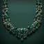 Placeholder: A stunning digital illustration showcasing a close-up view of a necklace adorned with natural malachite green stones, arranged in a delicate and intricate pattern. Each stone is depicted with meticulous detail, capturing the unique texture and color variations of the malachite. The necklace is set against a dark background, allowing the vibrant green hues of the stones to stand out with striking contrast. Soft, ambient lighting enhances the depth and dimension of the illustration, creating a sen