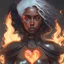 Placeholder: Ana de Armas, tom Bagshaw art style, high detail, high quality, ebony goddess, heater, iron coil heater, gears, steam, steal ribcage, steal breastplate, white hair, fire heart, heart on fire, metal made, 4k, high resolution. full detail. digital art, anime.