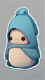 Placeholder: un animal lindo amorfo con una sudadera, sticker
