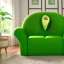 Placeholder: Couch in the shape of an avocado