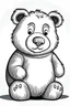 Placeholder: Caricature bear colorless