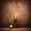 Placeholder: Hyper Realistic Brown Vignette Grunge Wall with candle lamp & lalten