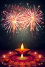 Placeholder: generate poster of diwali festival. in background firecrackers, rangoli, lights.