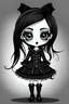 Placeholder: goth girl cartoon