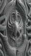 Placeholder: optical illusion 3D, monochrome, bas-relief 3D effect, photorealistic , in the style of H.R.Giger, , symmetric, high contrast, side light , modern, stylish, futuristic, surreal, intricated details, high resolution, octane render , unreal engine 5