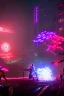 Placeholder: cyborgs fighting in roman coloseum,realistic, steinzeit, perfect, sharp, many showers, red blossoms, laserweapongs,8k quality, cyberpunk art, neon lights, rustical, old technology, pink shining, showkampf, antik, römisches empire