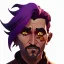 Placeholder: Portrait of a 35 year old funny warlock