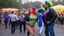 Placeholder: I don't sell burgers or french fries I'm only here to make your nature rise Just grab your partner around and 'round And grab her by the butt and boogie down Just open up her jacket and open her bra And dance just like at the Mardi Gras