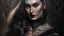 Placeholder: Stunningly gorgeous femme fatale as mortiça addams, full body portrait, perfect face, beautiful eyes, black dress, ring light, Black lipstick, hyper realist, hyper detailed, intricated, realistic shading, unreal engine, octane, final fantasy, karol bak, greg rutkowski, rossdraws, artgerm, wlop, vallejo