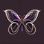 Placeholder: symetry!!, butterfly!!, logo, NFT, curves, lines, simple, gradient, creative