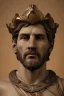 Placeholder: Realistic image, classic sculpture made in marble with gold veins, Lionel messi, gold laurel leaves crown, waist up portrait,marble material, gold ornaments, Renaissance style, sun rays background, epic, celestial, cinematic lighting, God lights, 4k resolution, smooth details, soft lighting, unreal engine 5, art station, substance 3d.