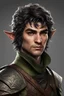 Placeholder: dnd character art of a hobbit halfling rogue. mature face, high resolution realism , tiny ears , unreal engine 6, high detail, intricate, cinematic.