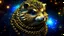 Placeholder: gangster hedgehog with gold curb chains in space. nebula , Sparks, Lightning, Portrait Photography, Fantasy Background, Intricate Patterns, Luminous, Radiance, Ultra Realism, Intricate Details, High Quality, Studio Photo, Intricate Details, heart designs. colorful