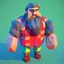 Placeholder: low poly funny lumberjack