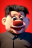 Placeholder: Waist up muppet Portrait, Kim Jong-un as muppet doll, black suit, photo studio, red background, unreal engine 5, concept art, art station, god lights, ray tracing, RTX, lumen lighting, ultra detail, volumetric lighting, 3d.