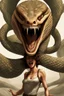Placeholder: A detailed image, a female snake head instead of hair, screams