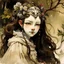 Placeholder: girl with a mask Arthur Rackham