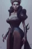 Placeholder: Sophia Loren as evil queen in leather, cleavage, angry, stern look. character design by cory loftis, fenghua zhong, ryohei hase, ismail inceoglu and ruan jia. unreal engine 5, artistic lighting, highly detailed, photorealistic, fantasy