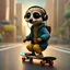 Placeholder: Cute little humanoid meerkat with headphones, riding action with a skateboard in the city, unreal engine, cozy indoor lighting, artstation, high detailed, digital painting, cinematic, character design by mark ryden and pixar and hayao miyazaki, unreal 5, daz, hyperrealistic, octane render