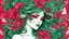 Placeholder: ink design, flower woman, red, green