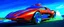 Placeholder: a military fighter jet station wagon hybrid designed by volkswagen only one vehicle per image painted metallic orange traveling at a high rate of speed, jet intake off of front center of vehicle and jet exhaust out the rear with bright blue flame