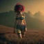 Placeholder: washboardpunk girl, landscape, hyper detailed octane render, 8k, anime style