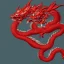 Placeholder: Chinese dragon, red, majestic, cave, 4k, details