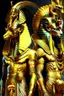 Placeholder: Egyptian gods, full of splendor and wearing golden clothing