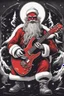 Placeholder: satanic santa claus playing electric guitar