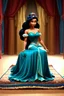 Placeholder: as Disney’s Princess Jasmine sitting on a magic carpet looking beautiful. (((8K, Ultra High Definition, Intricate details, hyper-realistic))) (((FULL BODY))) (((FULLY CLOTHED))) (((FULL COLOR)))