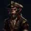 Placeholder: Pirate Human-Monkeyman DnD Digital Art