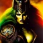 Placeholder: portrait oil on canvas, beautiful punk busty female Savage Barbarian Warrior, riding a Black Horse,green eyes, ,minimal armor,comic book cover, mystical colors,insanely detailed,realistic,intrincate detail, 16k resolution, masterpiece,Frank Frazetta,Alex Horley, Simon Bisley