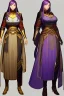 Placeholder: Young asian woman, anime barbarian character, purple hair, gold eyes, long hair gold jewelry, leather, vibrant color, highly detailed, art stations, concept art, smooth, unreal engine 5, god rays, ray tracing, RTX, lumen lighting, ultra detail, volumetric lighting, 3d, finely drawn, high definition, high resolution.