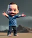 Placeholder: Sheldon cooper toddler, full body, dramatic lighting, angry, hyper realistic