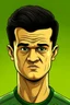 Placeholder: Philippe Coutinho Brazilian football player ,cartoon 2d