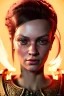 Placeholder: portrait of samantha prince set in fire, cinematic lighting, photorealistic, ornate, intricate, realistic, detailed, volumetric light and shadow, hyper HD, octane render, unreal engine insanely detailed and intricate, hypermaximalist, elegant, ornate, hyper-realistic, super detailed --v 4