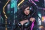 Placeholder: Girl Machine with RGB cyber mask in 8k solo leveling shadow artstyle, Crystal and Symbiote them, neon effect , magic circle, close picture, full body, apocalypse, intricate details, highly detailed, high details, detailed portrait, masterpiece,ultra detailed, ultra quality