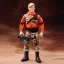 Placeholder: G.i. Joe toy camouflage doll Donald Trump orange face with boots full body in package high resolution 2019, in a box with gun