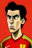 Placeholder: Nicholas Williams Spanish football player cartoon 2d