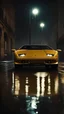 Placeholder: Lamborghini Diablo (1990–2001),rain,reflections,4k,raytracing,night,driving,1940s london background