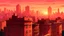 Placeholder: Create a vibrant cityscape in the golden hour with warm and golden tones to show the skyline. The building should cast long shadows and The sky should have a soft gradient which can be anything from pink to orange.