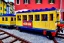 Placeholder: Lego close up Train in lego riomaggiore italy sea town lego