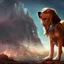 Placeholder: dog, love, loyalty, cute detailed matte painting, deep color, fantastical, intricate detail, splash screen, complementary colors, fantasy concept art, 8k resolution trending on Artstation Unreal Engine 5