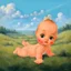 Placeholder: a baby doll like a 19th painting